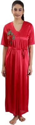 Nivcy Women Nighty(Red)