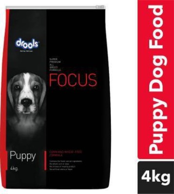 Drools focus puppy 4kg pack of 2 combo Chicken 8 kg (2x4 kg) Dry New Born Dog Food