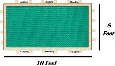 Luvyanshi Traders Neewar Stitched Shade Net 10x8 Feet Portable Green House(Green)