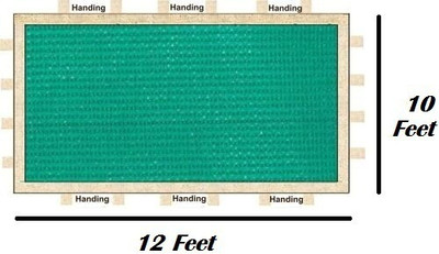 Luvyanshi Traders Neewar Stitched Shade Net 10x12 Feet Portable Green House(Green)