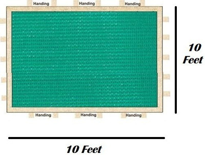 Luvyanshi Traders Neewar Stitched Shade Net 10x10 Feet Portable Green House(Green)