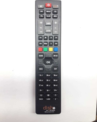 SGUV REMOTE SUITABLE FOR DISH TV PLUS SET TOPBOX DISHTVPLUS Remote Controller(Black)