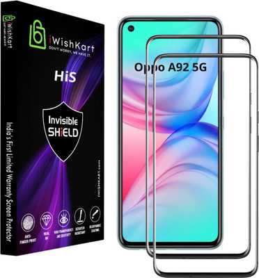iWishKart Edge To Edge Screen Guard for Oppo A92(Pack of 2)