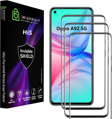iWishKart Edge To Edge Screen Guard for Oppo A92(Pack of 3)