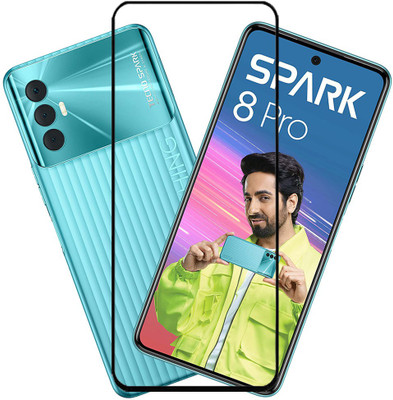 SPRITZEN Edge To Edge Tempered Glass for Tecno Spark 8 Pro(Pack of 1)