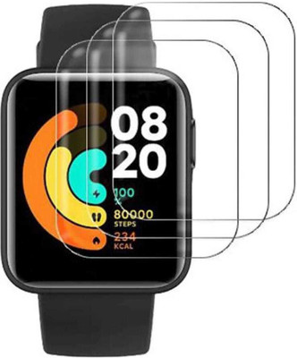 DOWRVIN Edge To Edge Tempered Glass for Mi Watch Lite SMARTWATCH(Pack of 3)