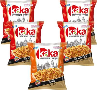 kaa kaa sweet and sour 200g x 3 and spicy 200g x 2 combo by Snik Basket(5 x 0.2 kg)