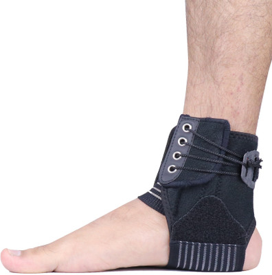 KOBO Ankle Support Adjustable, Universal Size (Imported) Ankle Support(Black)