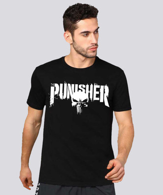 VIKCLIQUE Graphic Print Men Round Neck Black T-Shirt