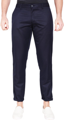 AD & AV Regular Fit Men Dark Blue Trousers