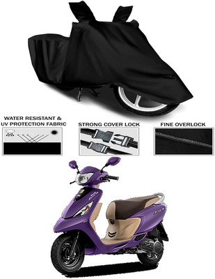 KEDIT Waterproof Two Wheeler Cover for TVS(Scooty Zest 110, Black)