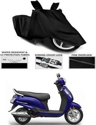KEDIT Waterproof Two Wheeler Cover for Suzuki(Access 125, Black)
