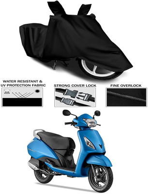 KEDIT Waterproof Two Wheeler Cover for TVS(Jupiter, Black)