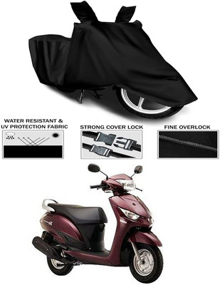 KEDIT Waterproof Two Wheeler Cover for Yamaha(Alpha, Black)