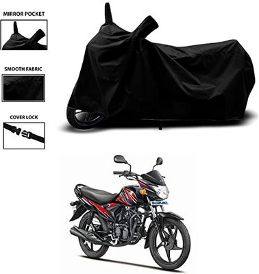 THE REAL ARV Waterproof Two Wheeler Cover for Suzuki(Hayate, Black)