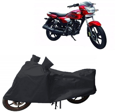 THE REAL ARV Waterproof Two Wheeler Cover for TVS(Phoenix, Black)
