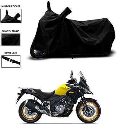APNEK Waterproof Two Wheeler Cover for Suzuki(V-Strom 650 XT, Black)