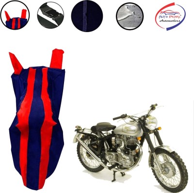 AUTO PEARL Two Wheeler Cover for Royal Enfield(Machismo 500, Red, Blue)