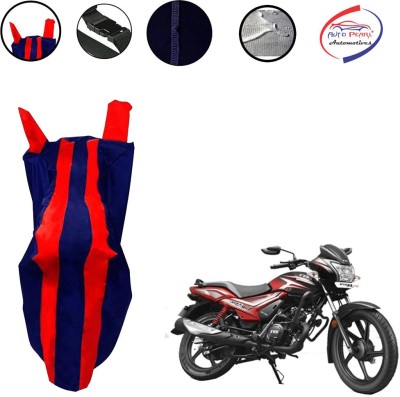 AUTO PEARL Two Wheeler Cover for TVS(Star City Plus, Red, Blue)