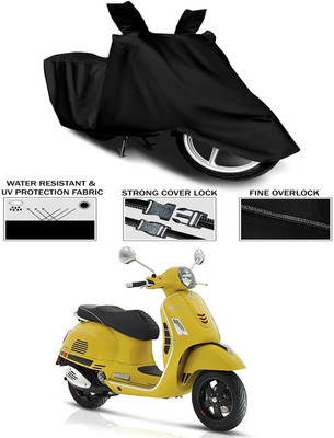 KEDIT Waterproof Two Wheeler Cover for Vespa(Vespa VXL 150, Black)