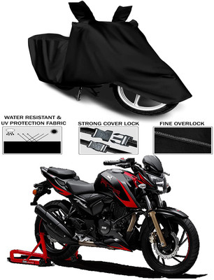 KEDIT Waterproof Two Wheeler Cover for TVS(Apache, Black)