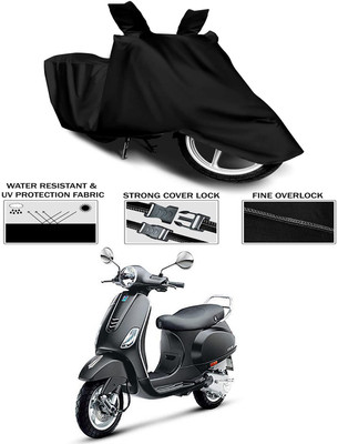 KEDIT Waterproof Two Wheeler Cover for Vespa(Vespa VXL 125, Black)