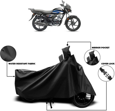 THE REAL ARV Waterproof Two Wheeler Cover for Honda(CD 100 SS, Black)