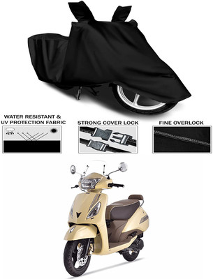 KEDIT Waterproof Two Wheeler Cover for TVS(Jupiter classic, Black)