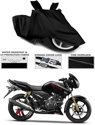 KEDIT Waterproof Two Wheeler Cover for TVS(Apache RTR 180, Black)