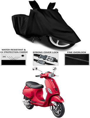 KEDIT Waterproof Two Wheeler Cover for Vespa(Vespa SXL, Black)