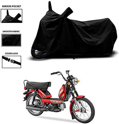 THE REAL ARV Waterproof Two Wheeler Cover for TVS(Heavy Duty Super XL, Black)