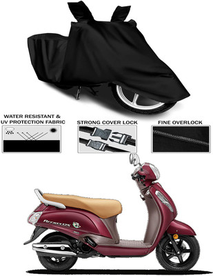 KEDIT Waterproof Two Wheeler Cover for Suzuki(Access 125, Black)