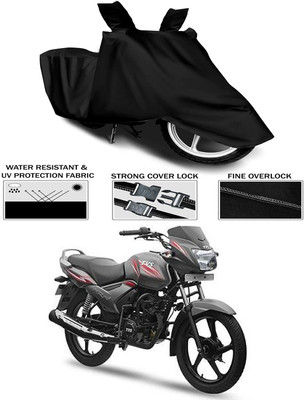KEDIT Waterproof Two Wheeler Cover for TVS(Star City Plus, Black)