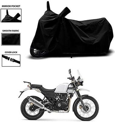 THE REAL ARV Waterproof Two Wheeler Cover for Royal Enfield(Himalayan, Black)