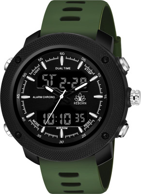 MakeTheStyle 9064 Dual Green 9064 Dual Green A1 Analog-Digital Watch  - For Men
