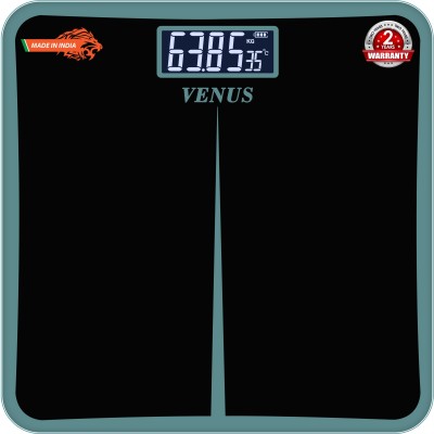 Venus (India) EPS-8199 Electronic Digital Personal Bathroom Weight Machine upto 180 kg Weighing Scale(Black)