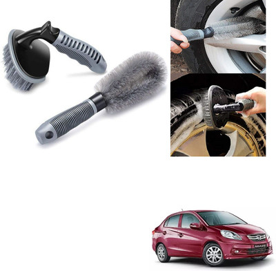 AuTO ADDiCT COMBO OF CAR WHEEL AND ALLOY CLEANER BRUSH FOR HONDA Amaze Old 200 g Wheel Tire Cleaner(Pack of 2)