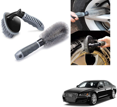 AuTO ADDiCT COMBO OF CAR WHEEL AND ALLOY CLEANER BRUSH FOR AUDI A8 200 g Wheel Tire Cleaner(Pack of 2)