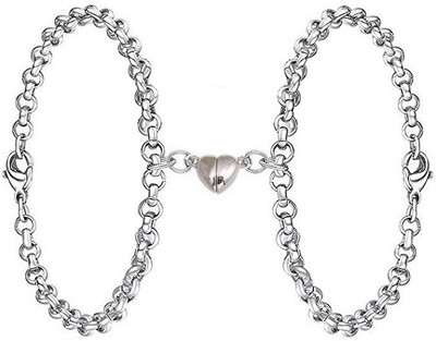 ruby collection Metal, Stainless Steel Bracelet Set(Pack of 2)
