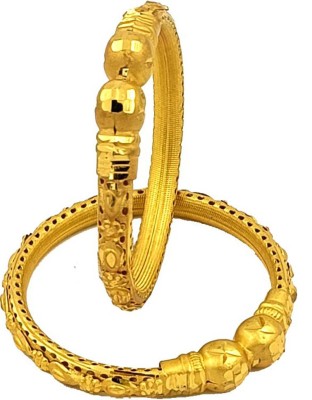 jill fashion Brass Gold-plated Kada(Pack of 2)