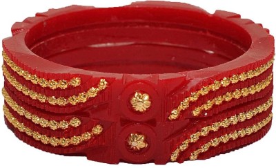 BOVZEN Plastic Gold-plated Bangle Set(Pack of 2)