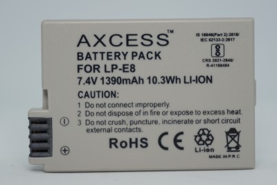 Axcess LPE8 Rechargeable  Compatible with Canon EOS 550D,600D,650D,700D Camera  Battery