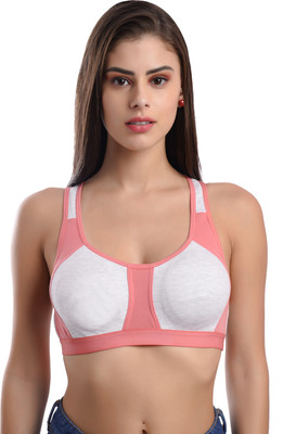 soft beauty Soft Beauty Women's & Girls' Cotton Non-Wired Gym Bra Women Full Coverage Non Padded Bra(Multicolor)