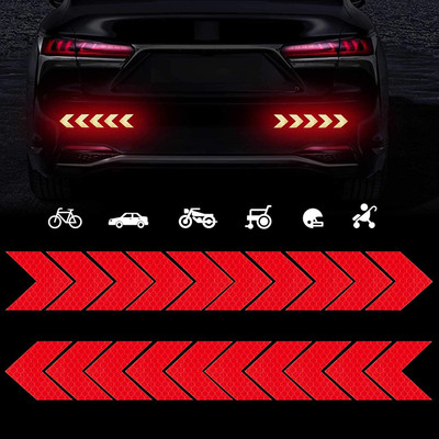 Allure Auto Sticker & Decal for Car & Bike(Red)