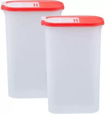 Flipkart SmartBuy Plastic Utility Container  - 3 L(Pack of 2, Red)