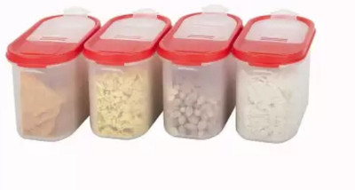 Flipkart SmartBuy Plastic Utility Container  - 1.2 L(Pack of 4, Red)