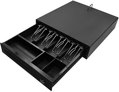 DRMS STORE 7 Compartments Metal Portable(Black)