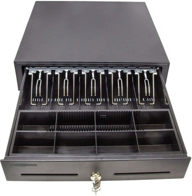 Security Store 13 Compartments metal cash drawer(Black)