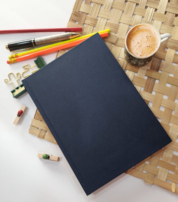 TORTUGA HARDBOUND Diary ,sketchbook, journal, ( NAVY BLUE) 120 GSM A5 Notebook UNRULED 152 Pages(Navy Blue)