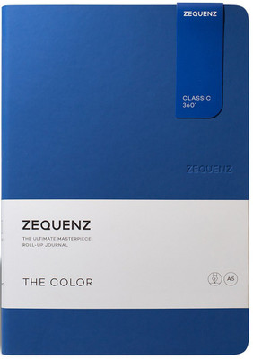 Zequenz A5 Size 14.8x21cm Color Series 80gsm Cream Coloured Paper 360 Degree Flexible A5 Notebook Blank 200 Pages(Royal Blue)